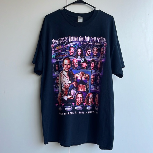 New Jersey Horror Con Film Festival black t-shirt, size extra large. 2017. - Picture 1 of 8
